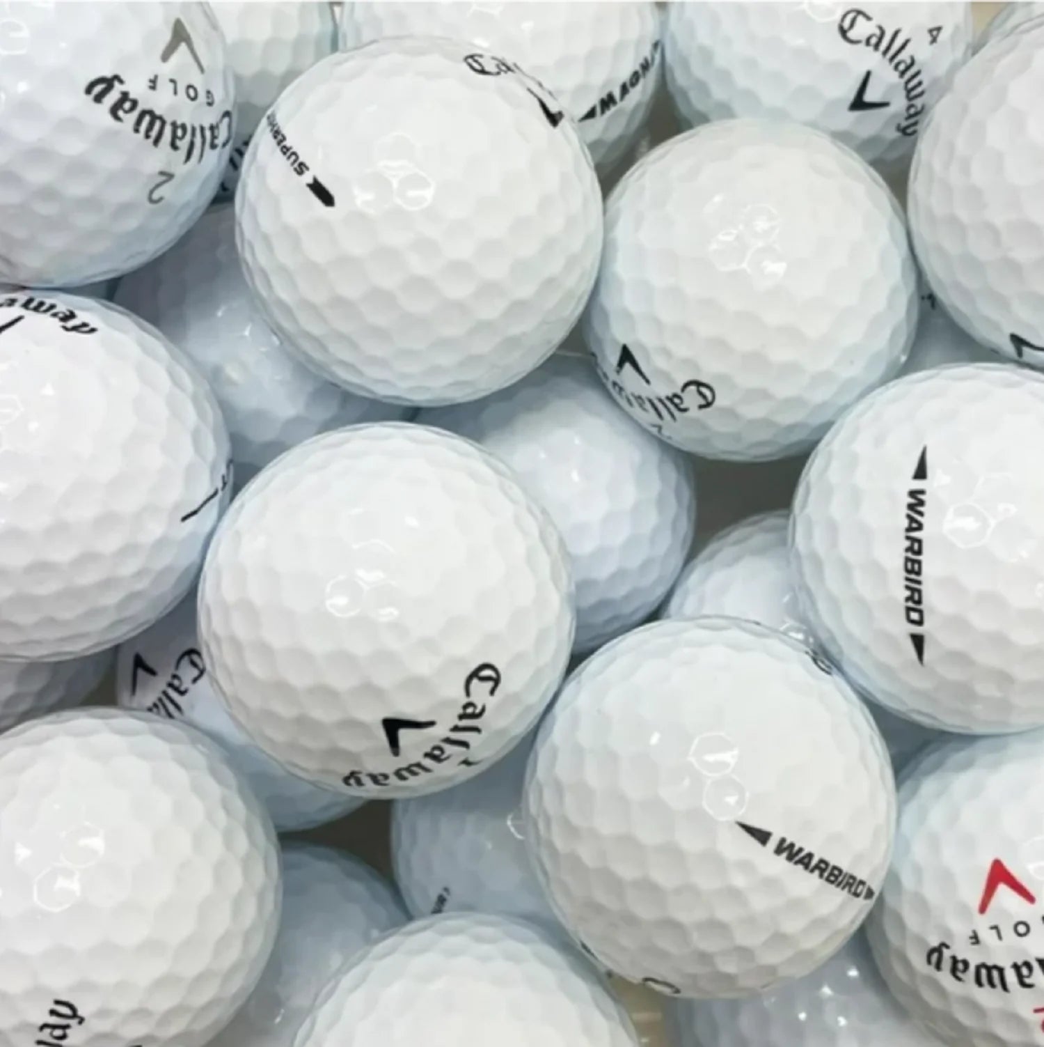 Callaway Pelotas De Golf Mix, Cerca De Menta, 4A, Calidad AAAA, Paquete De 36, Blanco