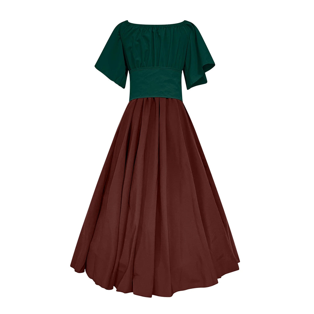 UPPADA Vestidos De Feria Renacentista Para Mujeres Medievales Irlandeses Tradicionales Talla Grande Vestidos Con Volantes Sobre Vestido Corsé Retro Vestido De Cosplay