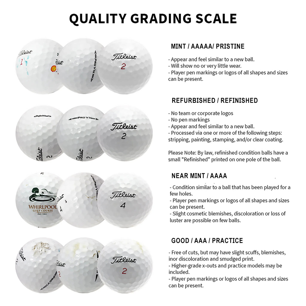 Callaway Pelotas De Golf Mix, Cerca De Menta, 4A, Calidad AAAA, Paquete De 36, Blanco