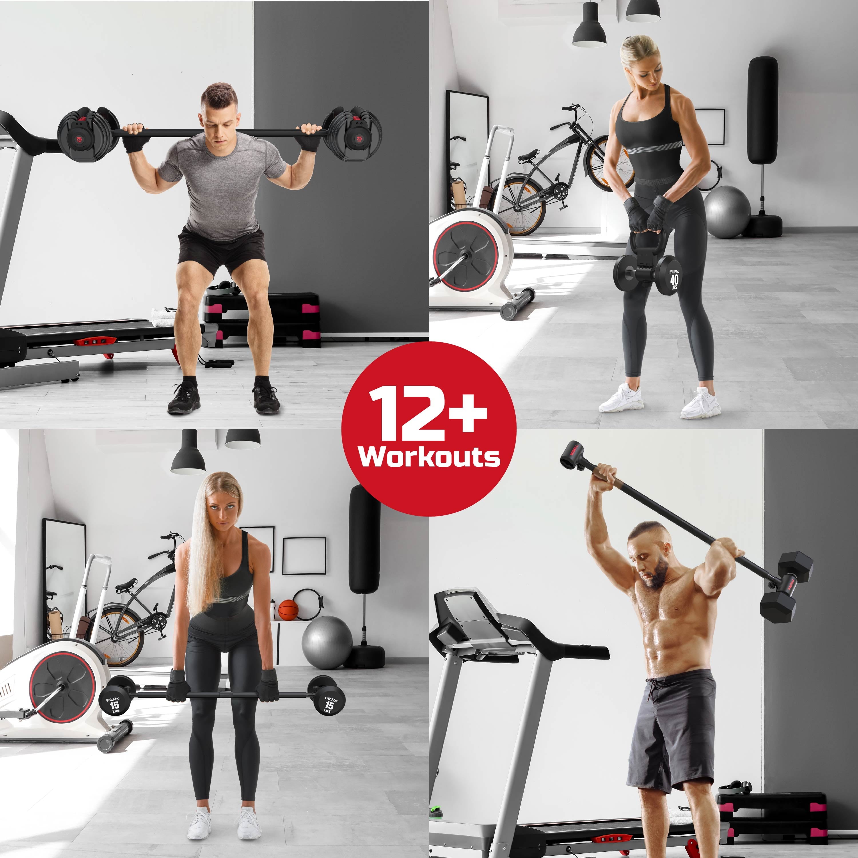 Sistema De Mancuernas X-Bell Convertidor De Mancuernas a Barra De Pesas, Barra De Mancuernas a Rizo, Mango De Macebell Y Kettlebell