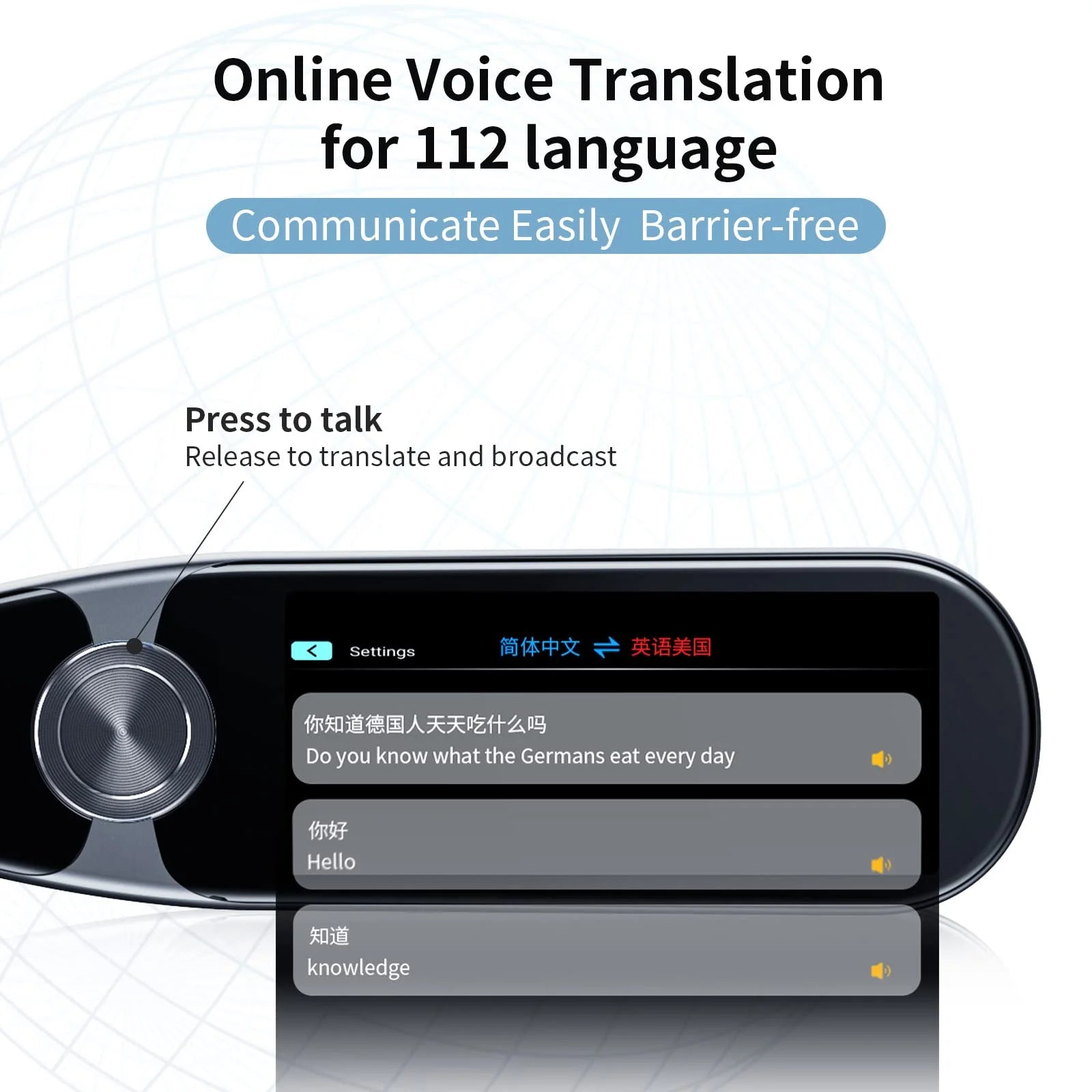 Dispositivo Traductor De Idiomas Para Dislexia, Lector De Bolígrafo, Escáner De Traducción, Diccionario De Bolígrafo - Traductores De Voz Y Cámara Con IA - En Tiempo Real Para Todos Los Idiomas Extranjeros, Viajes Y Negocios, Aprendizaje, Reuniones