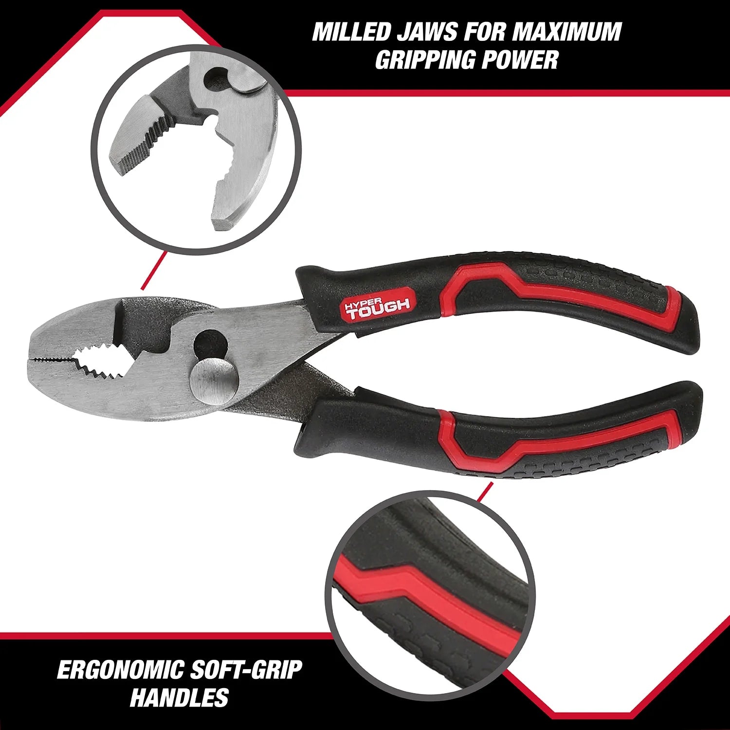Alicates Estándar De 6", Mango Ergonómico, Mandíbula De 2 Posiciones